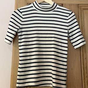 Madewell mock neck ribbed top